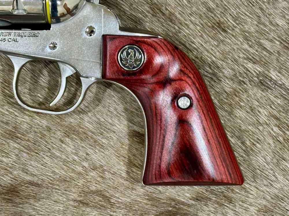 CONSECUTIVE SERIAL NUMBER PAIR OF RUGER VAQUERO STAINLESS 45 COLT 4.62"-img-11