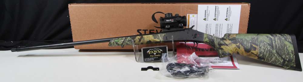 NIB STEVENS 301 .410 GA SINGLE SHOT SHOTGUN 26IN 3IN 23219 1X30 RED DOT-img-1