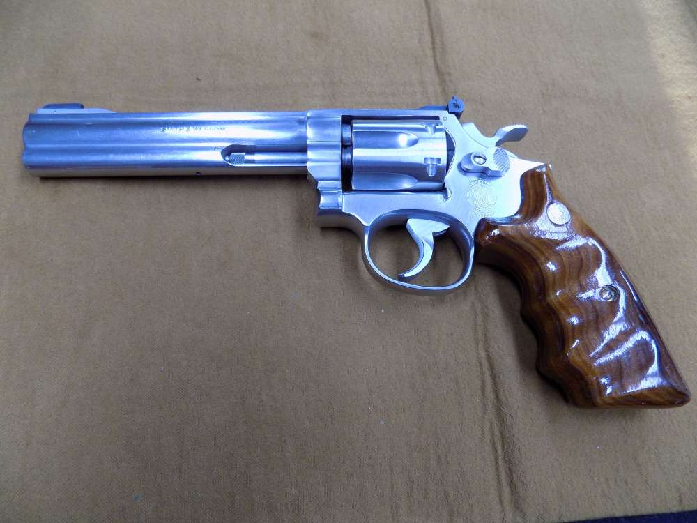 S&W 617 NO DASH .22LR Revolver, Stainless Steel, 6" BBL & 6 Rnd Cap,-img-1