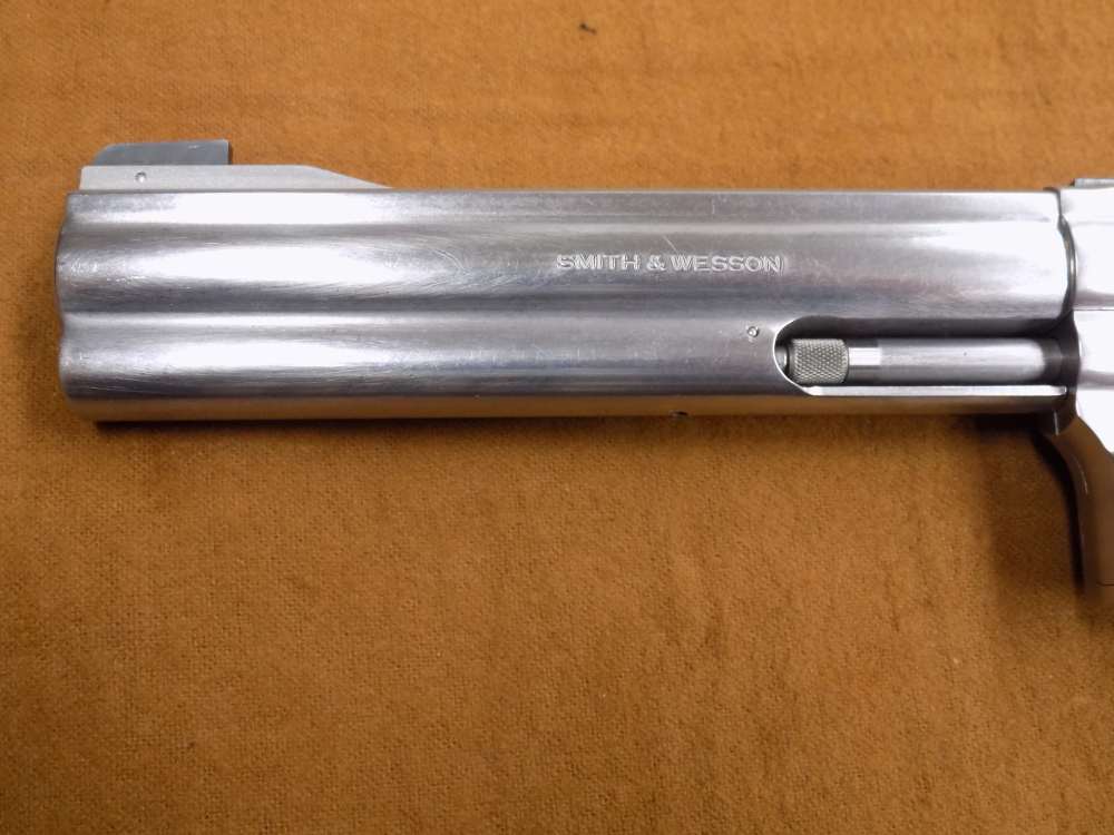 S&W 617 NO DASH .22LR Revolver, Stainless Steel, 6" BBL & 6 Rnd Cap,-img-4