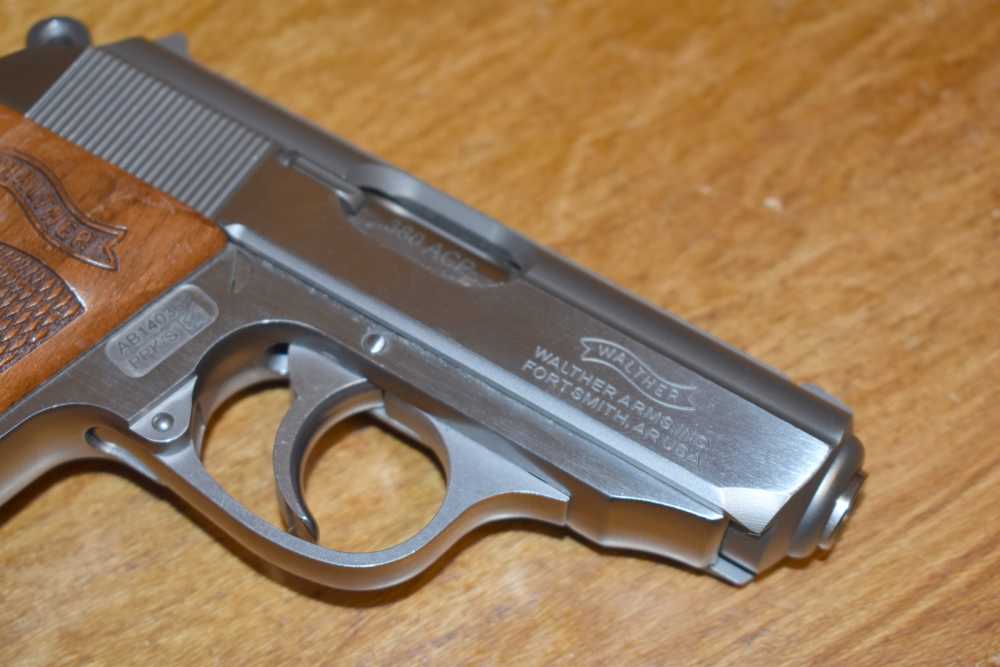 Walther Arms Model PPK/S 3.3" Stainless .380 ACP Wood Grips-img-2