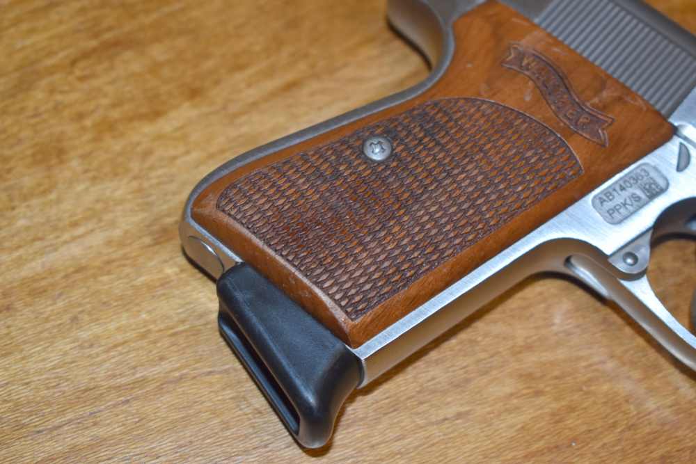 Walther Arms Model PPK/S 3.3" Stainless .380 ACP Wood Grips-img-4