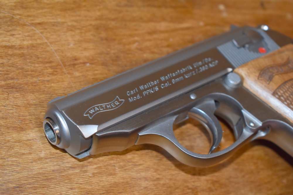 Walther Arms Model PPK/S 3.3" Stainless .380 ACP Wood Grips-img-5