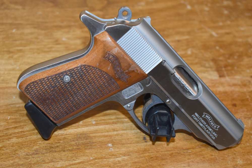 Walther Arms Model PPK/S 3.3" Stainless .380 ACP Wood Grips-img-0