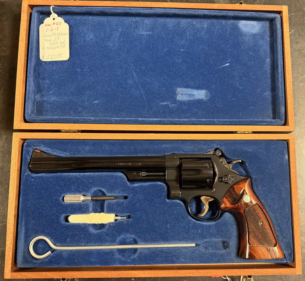 SMITH & WESSON 25-5 45LC  (8.25" Blued)-img-0