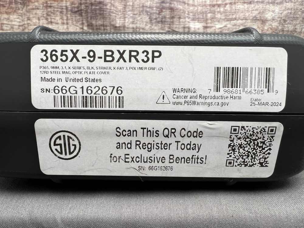 SIG SAUER P365X 9mm Optics Ready X-RAY3 Day/Night Sights - 2 Mags, 12 Rds.-img-6