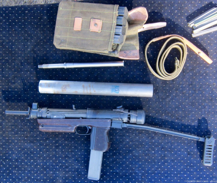 CZ-26 parts kit w/new barrel; 7.62x25, repair tube, 5 mags, carrier, sling+-img-0