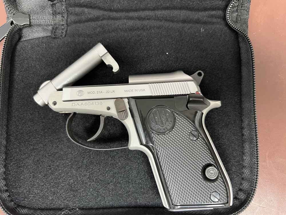 Beretta 21 Bobcat Inox 22lr Semi Auto 2.5" bbl Stainless J212500 NIB-img-6