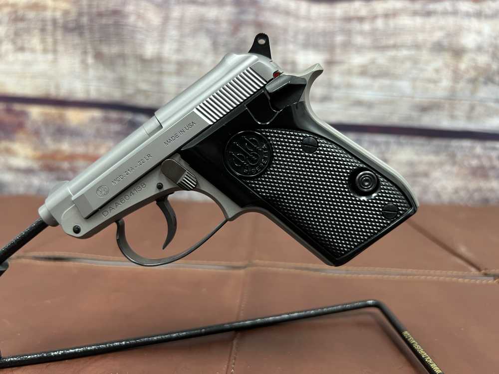 Beretta 21 Bobcat Inox 22lr Semi Auto 2.5" bbl Stainless J212500 NIB-img-0