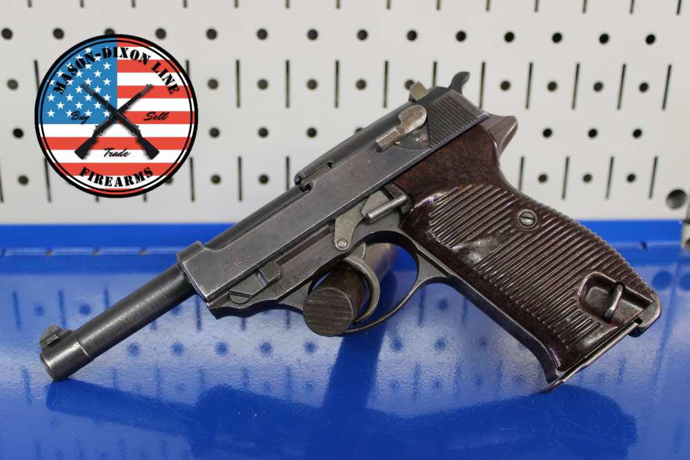 Walther P-38 (ac 45) - 9mm Luger - fnh (WaA76) Barrel - Matching #'s - 1945-img-0