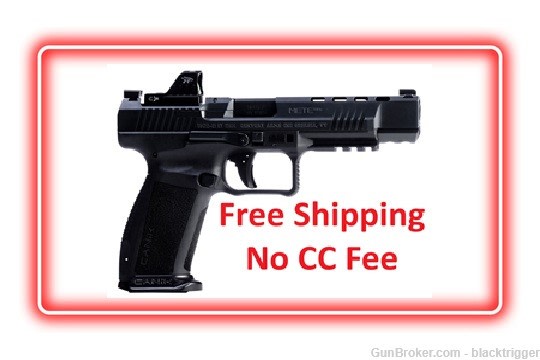 Canik HG7162N Mete SFx 9mm 5.2" 20+1 18+1 Black Includes MO1 Red Dot Ported-img-0