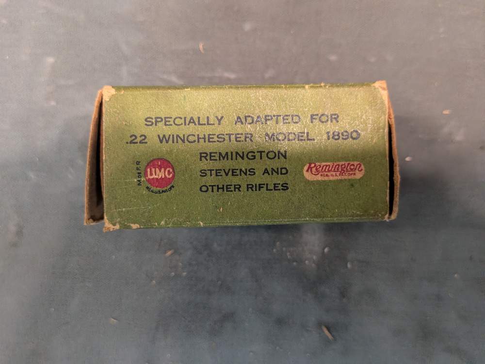 Remington UMC .22 Winchester Lesmok .22 WRF Ammo Box – Model 1890-img-4