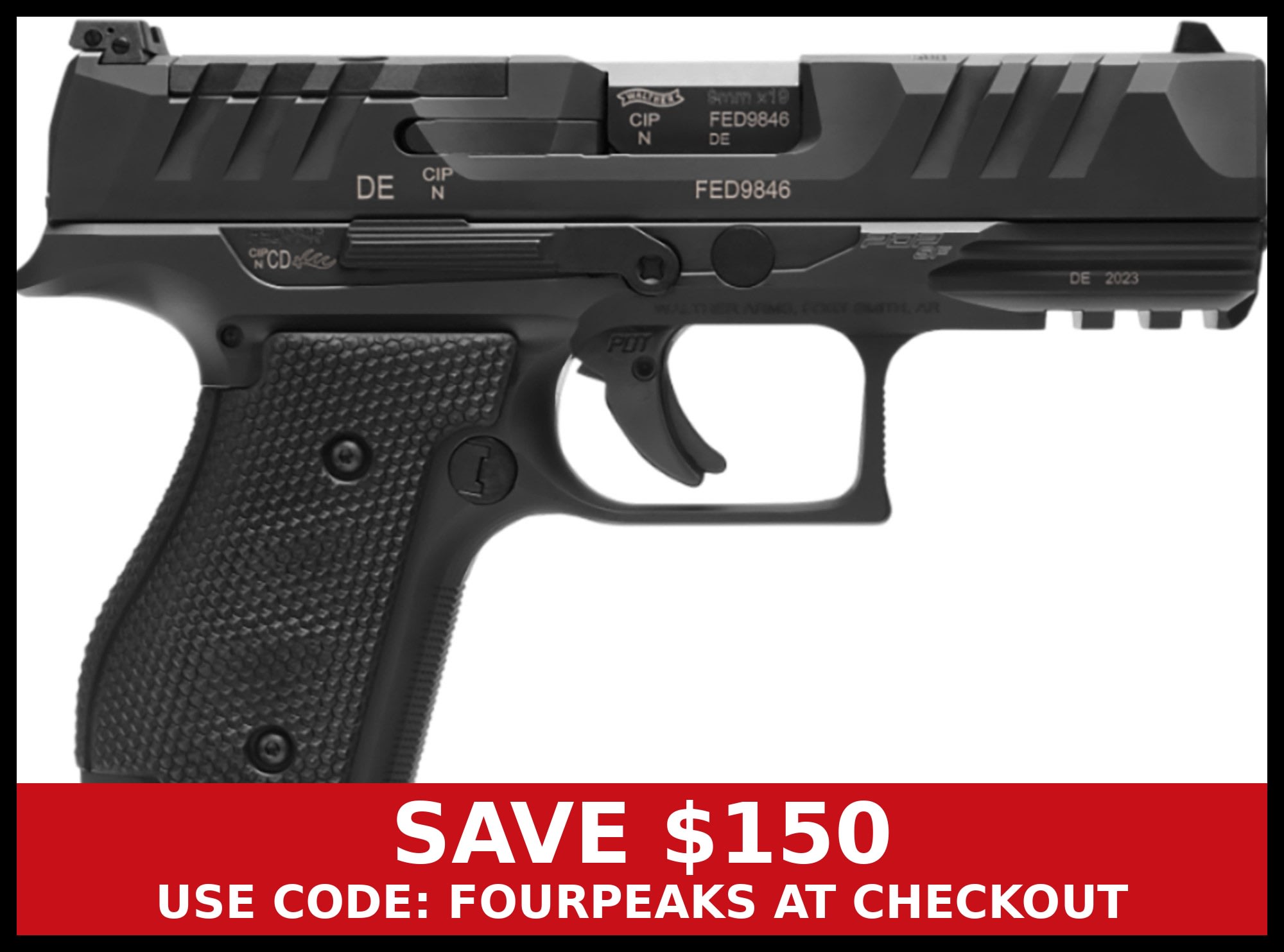 Walther Arms PDP 9mm Luger 4 Black-img-0