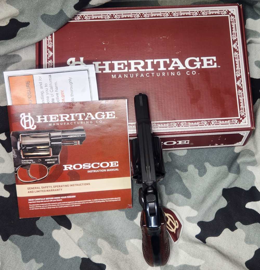 Heritage Roscoe 38SPL Like S&W 36 Chief 5 Round DA/SA Great CCW-img-5