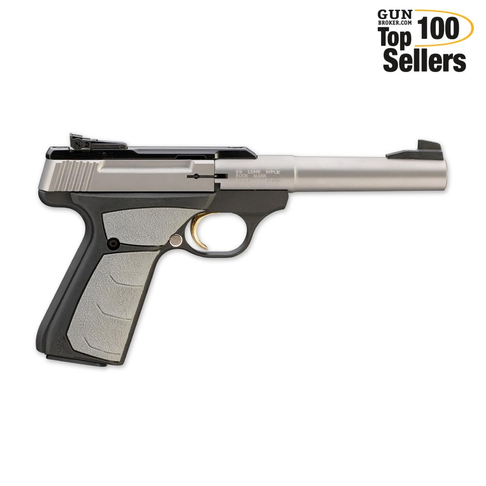 BROWNING Buck Mark Camper Stainless UFX 22 LR Pistol (051483490)-img-0