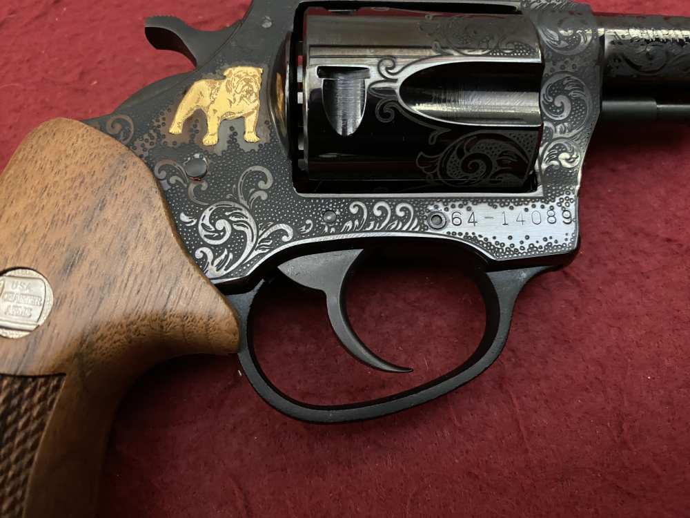 NIB Charter Arms Bulldog .44 spl 3" 50th Anniversary Engraved, Gold Inlay  -img-10