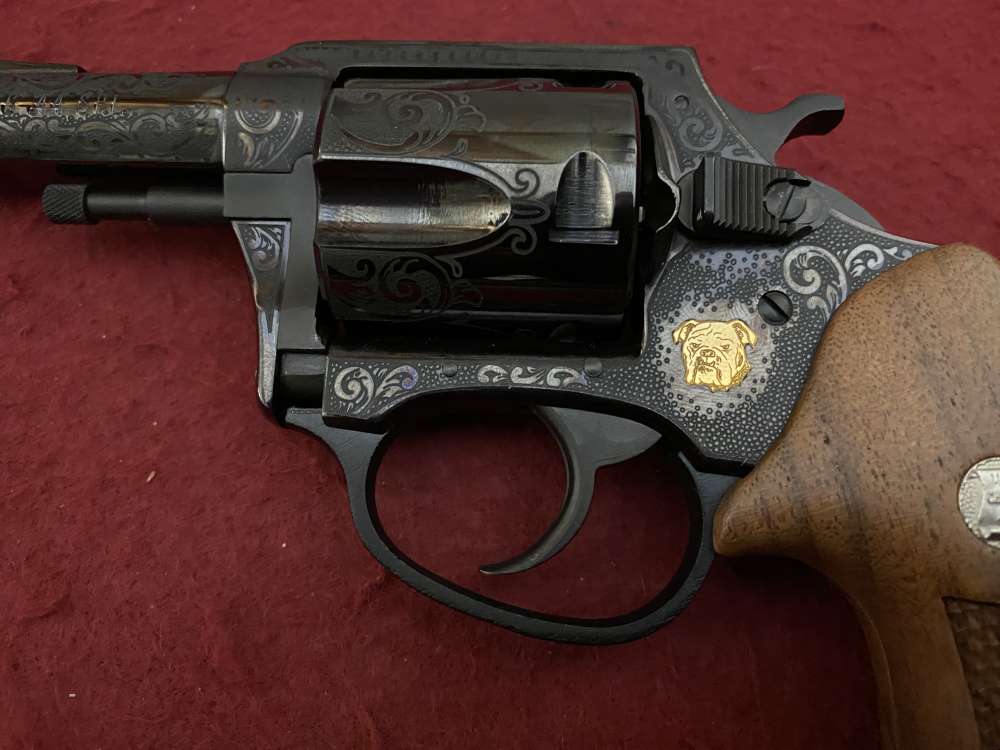 NIB Charter Arms Bulldog .44 spl 3" 50th Anniversary Engraved, Gold Inlay  -img-25
