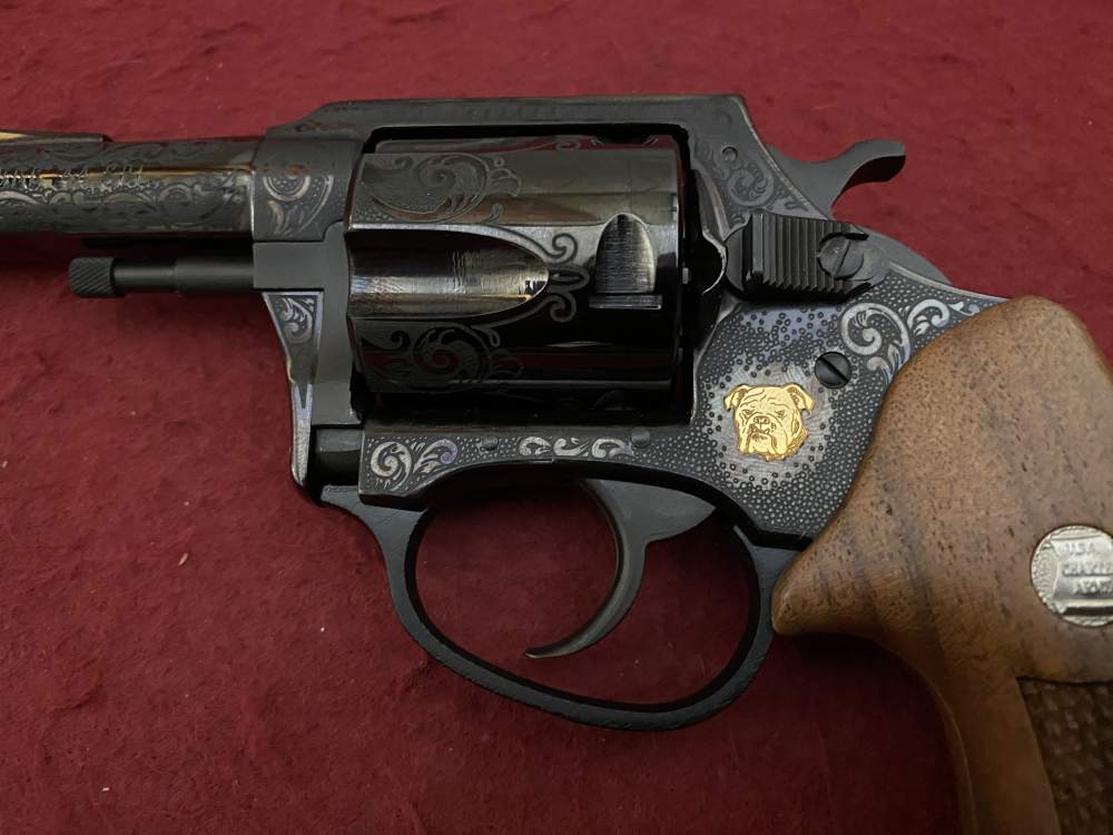 NIB Charter Arms Bulldog .44 spl 3" 50th Anniversary Engraved, Gold Inlay  -img-23