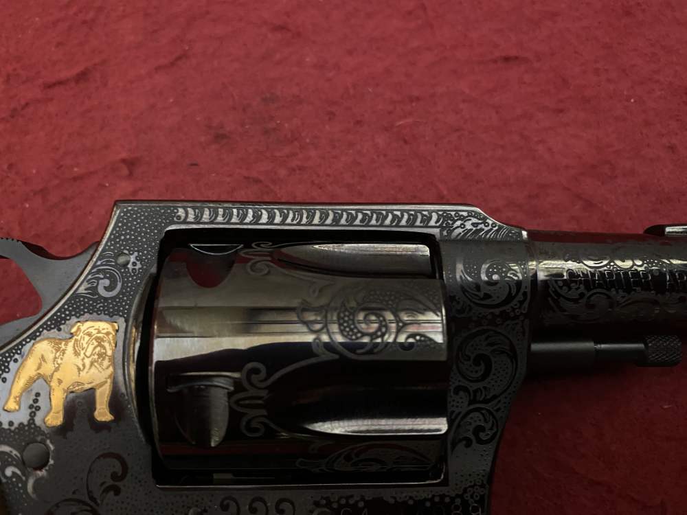 NIB Charter Arms Bulldog .44 spl 3" 50th Anniversary Engraved, Gold Inlay  -img-16