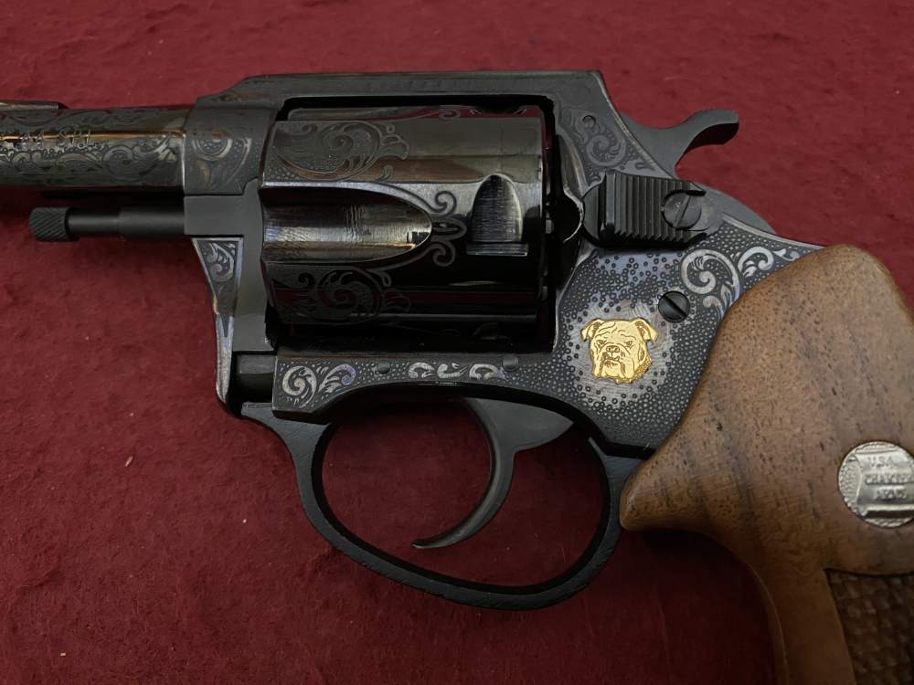 NIB Charter Arms Bulldog .44 spl 3" 50th Anniversary Engraved, Gold Inlay  -img-24