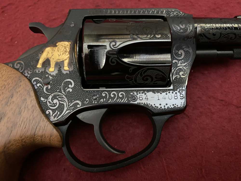 NIB Charter Arms Bulldog .44 spl 3" 50th Anniversary Engraved, Gold Inlay  -img-11