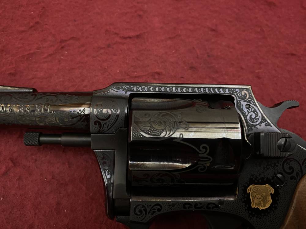 NIB Charter Arms Bulldog .44 spl 3" 50th Anniversary Engraved, Gold Inlay  -img-27