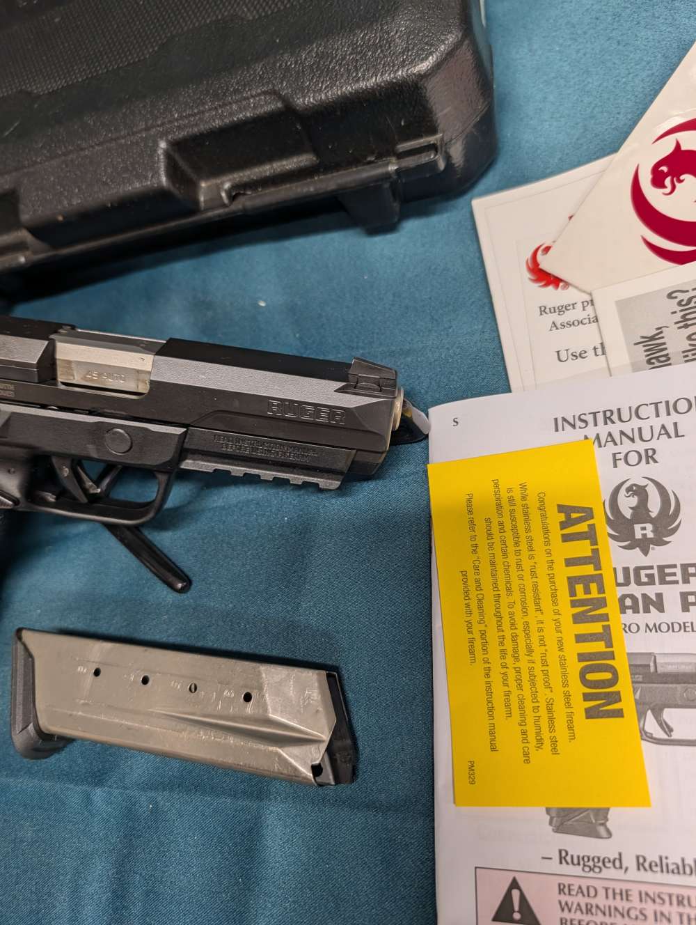 Ruger American Pistol Pro Duty 45 Acp 4.5" Barrel Full Size w box 2 mags-img-4
