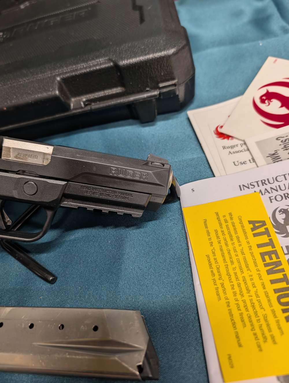 Ruger American Pistol Pro Duty 45 Acp 4.5" Barrel Full Size w box 2 mags-img-3