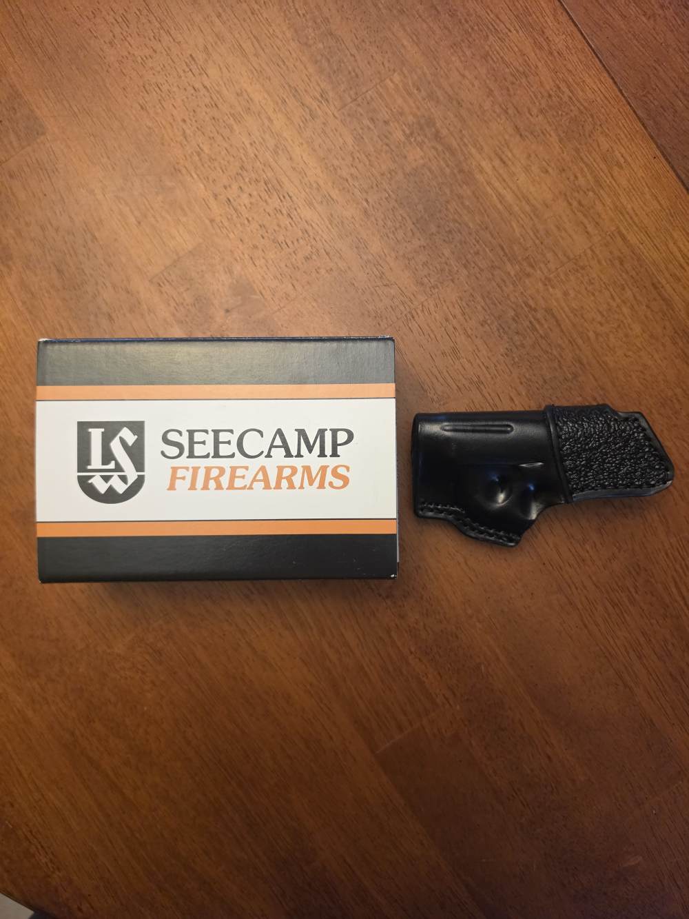 Seecamp LWS .380 ACP gray Cerakote w/ Bear Creek IWB holster-img-1