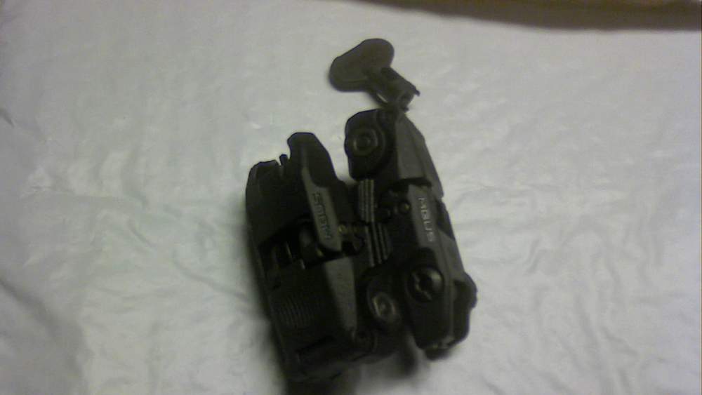 Magpul MBUS Flip-Up Backup Sights Front and Rear Used like NEW-img-3