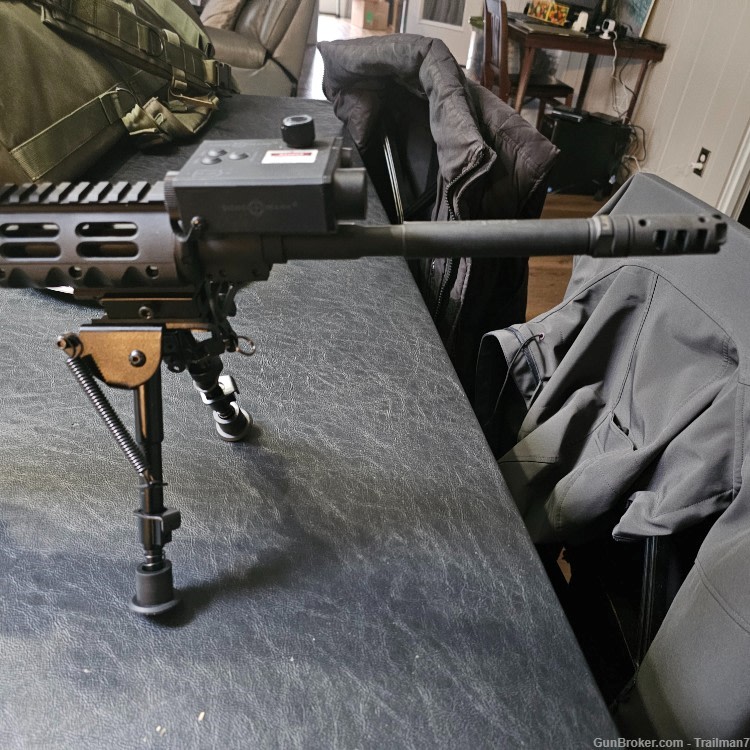Stag Arms AR 15 with Red Dot Laser, Scope, Suppressor & BiPods-img-9