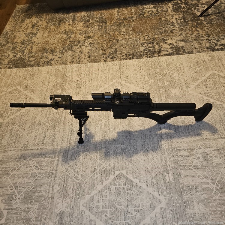 Stag Arms AR 15 with Red Dot Laser, Scope, Suppressor & BiPods-img-0