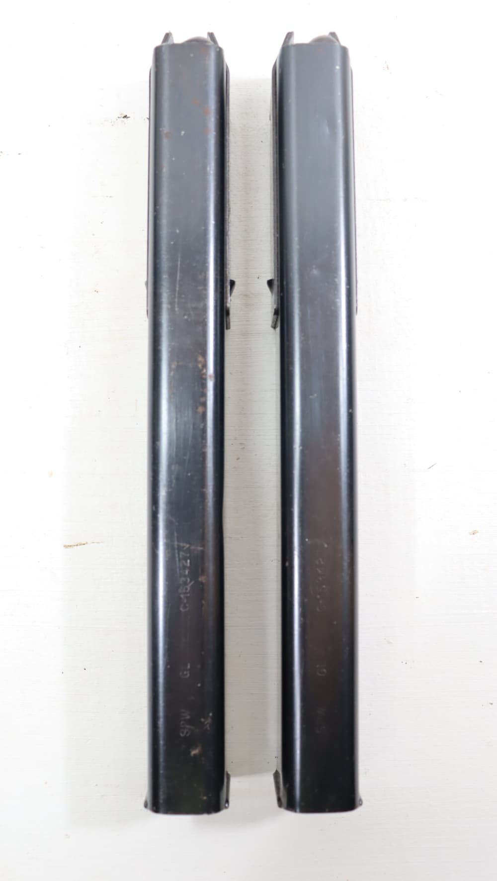 TWO ORG WWII USGI M3/M3A1 GREASE GUN .45 ACP 30RD MAGAZINES-img-1