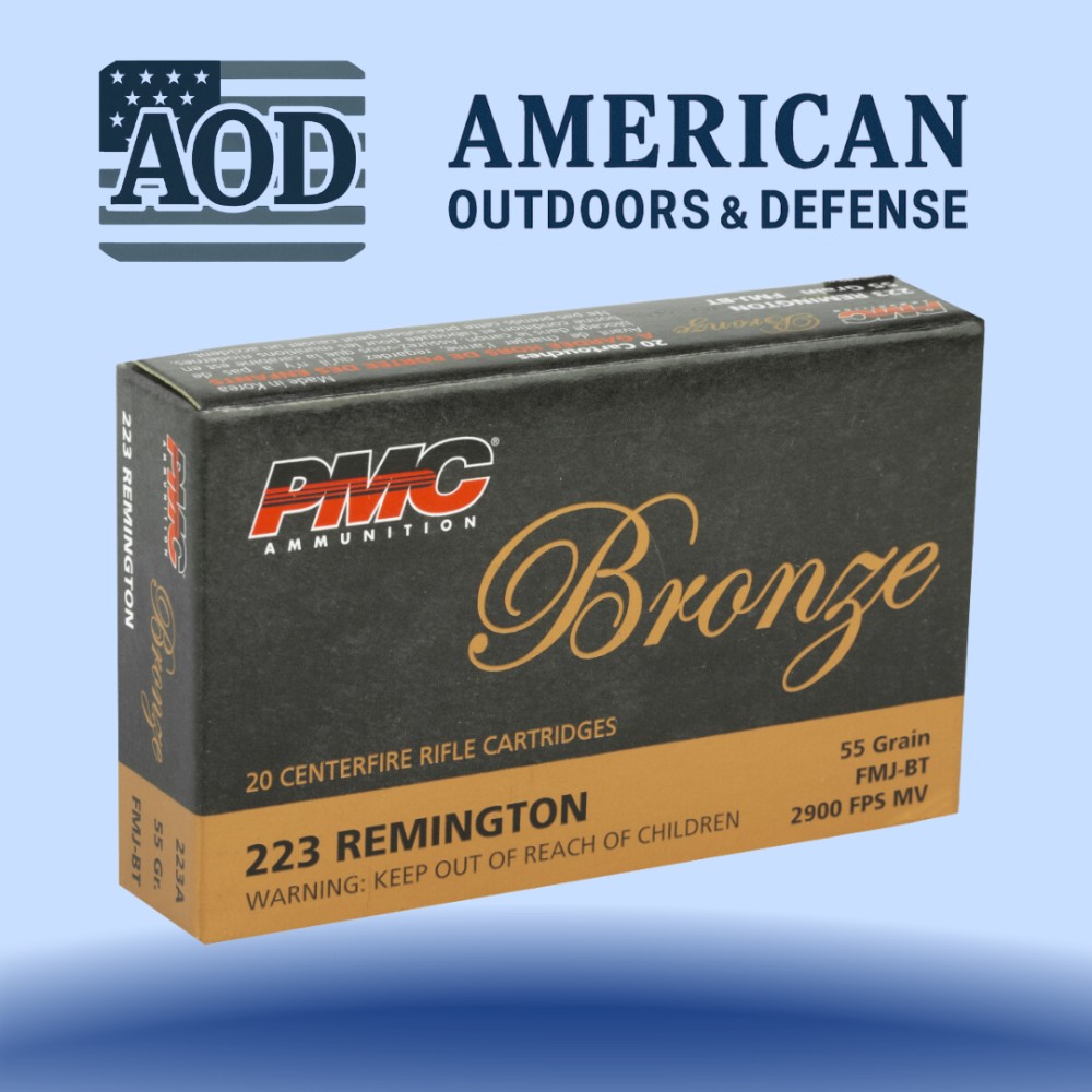 PMC Bronze 223 REM 55gr FMJ BT Ammo 200 Rounds-img-0
