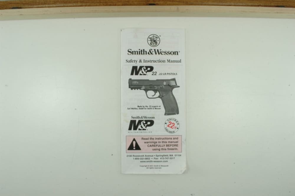 Smith & Wesson M+P22 Pistol, Made by Walther, Box, 2012-img-21