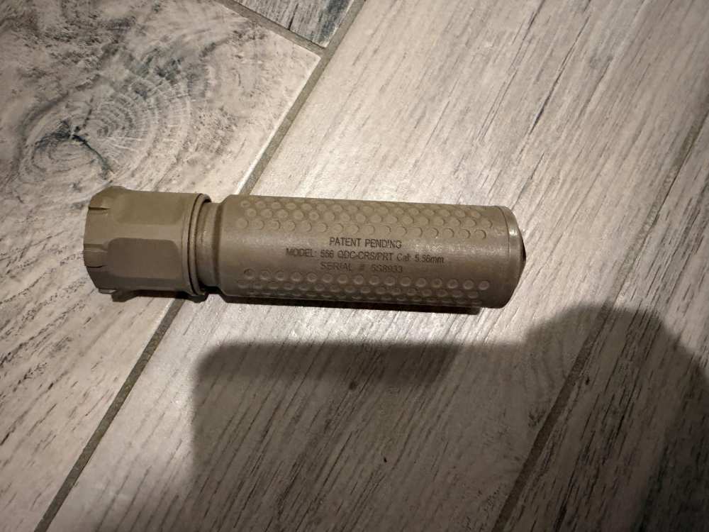 Demo Knights Armament QDC-CRS/PRT FDE 5.56 Suppressor-img-0