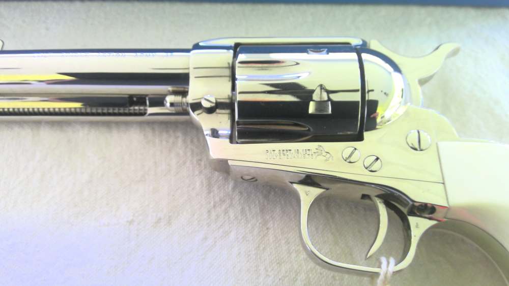 COLT SAA SINGLE ACTION ARMY 45LC UNFIRED IVORY BIRDSHEAD GRIPS COSTOM SHOP-img-4