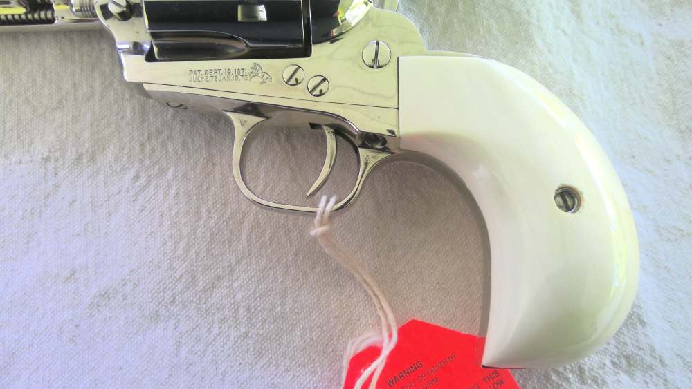 COLT SAA SINGLE ACTION ARMY 45LC UNFIRED IVORY BIRDSHEAD GRIPS COSTOM SHOP-img-2
