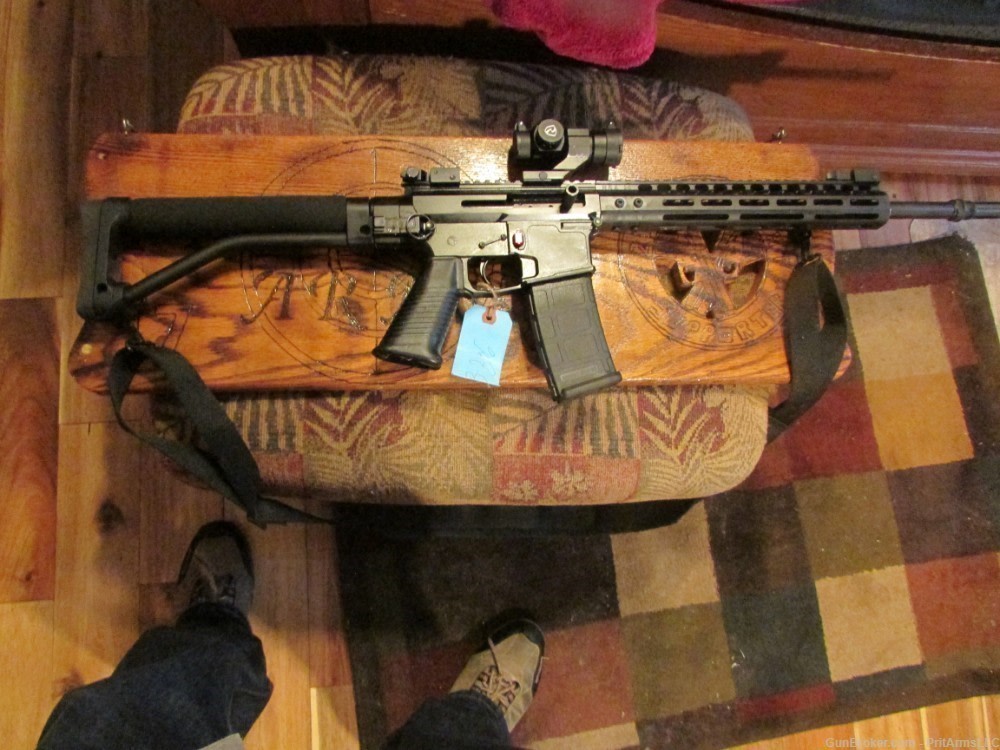 Side folding AR 15 billet 17 design , 5.56x45, 16"Barrel, custom build-img-14
