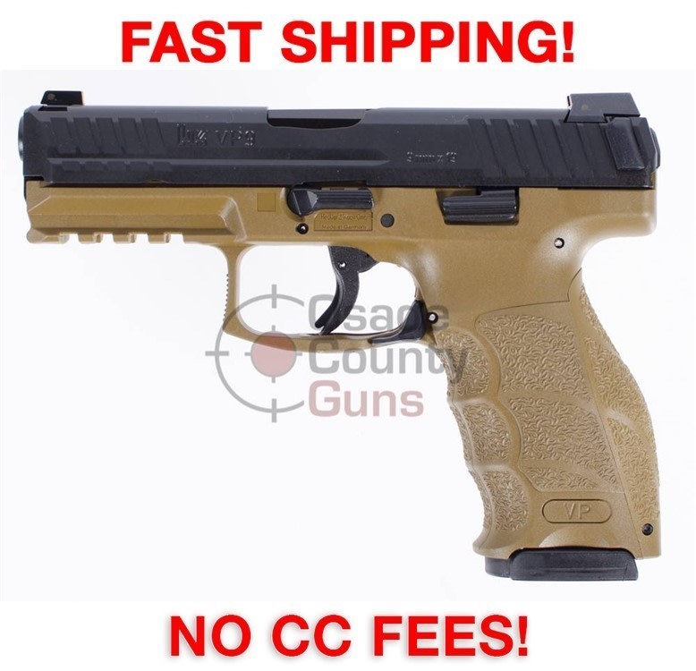 Heckler and Koch VP9 FDE - 4.09" - 9mm - Brand New-img-0