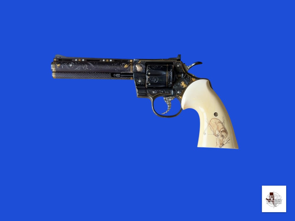 Colt Python 357 Magnum Custom Engraved by Tommy Kaye 1977-img-1