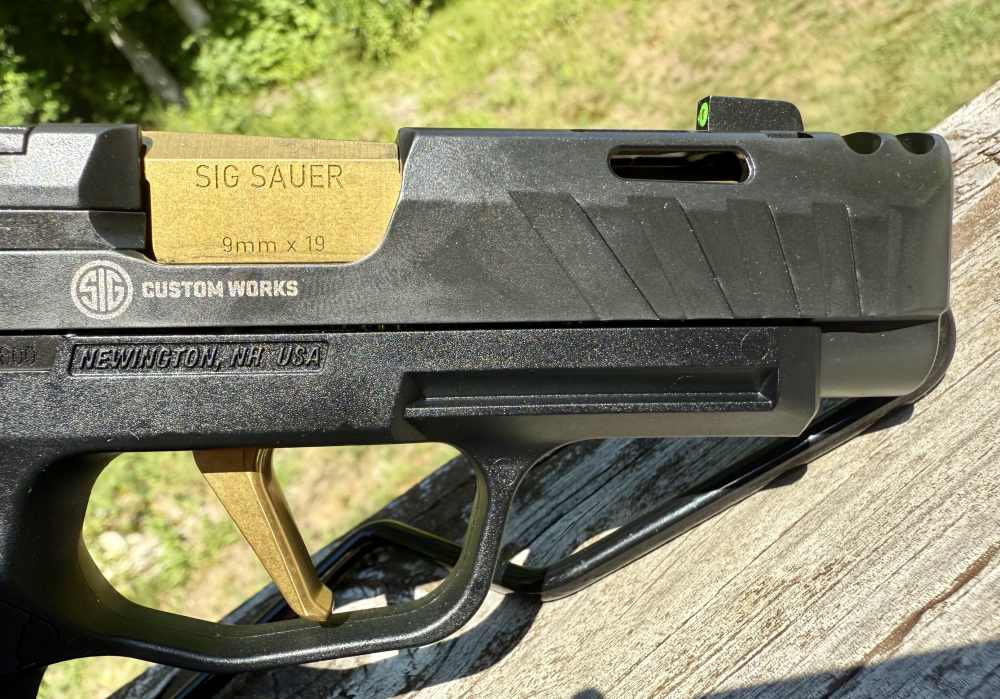 Sig Sauer P365XL Spectre Comp, Black and Gold, 9mm, CUSTOM WORKS-img-2