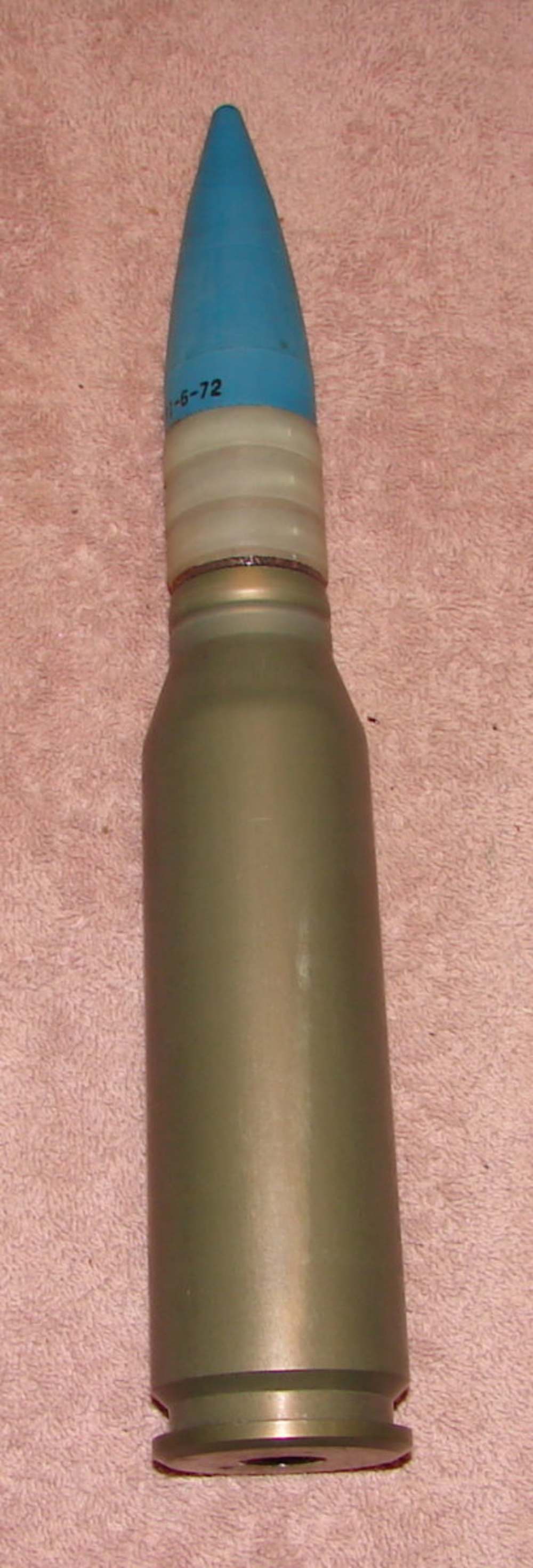 NOS Gau Exp. 30MM X 173 Very Early Dated 6-72 Light Case 30mm-img-1