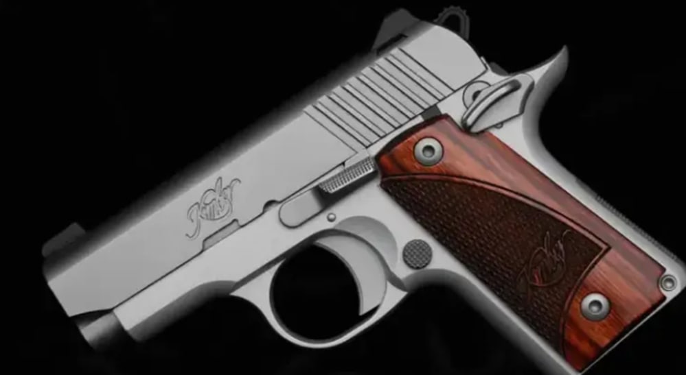 Kimber Micro Carry STS .380 ACP Stainless 1911-Style Pistol Wood Grips-img-0