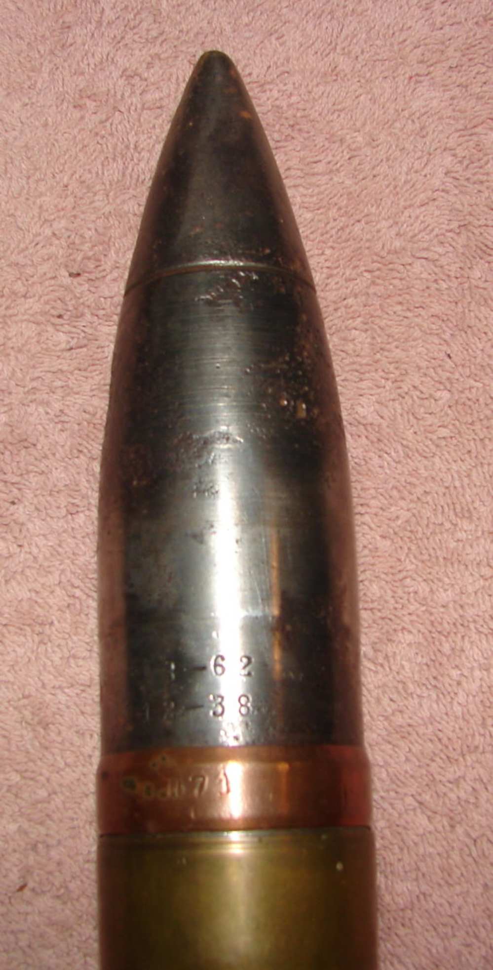 Soviet Russian 45mm X 310R HE Anti-Tank Round W/Base Fuse WW2 INERT-img-7