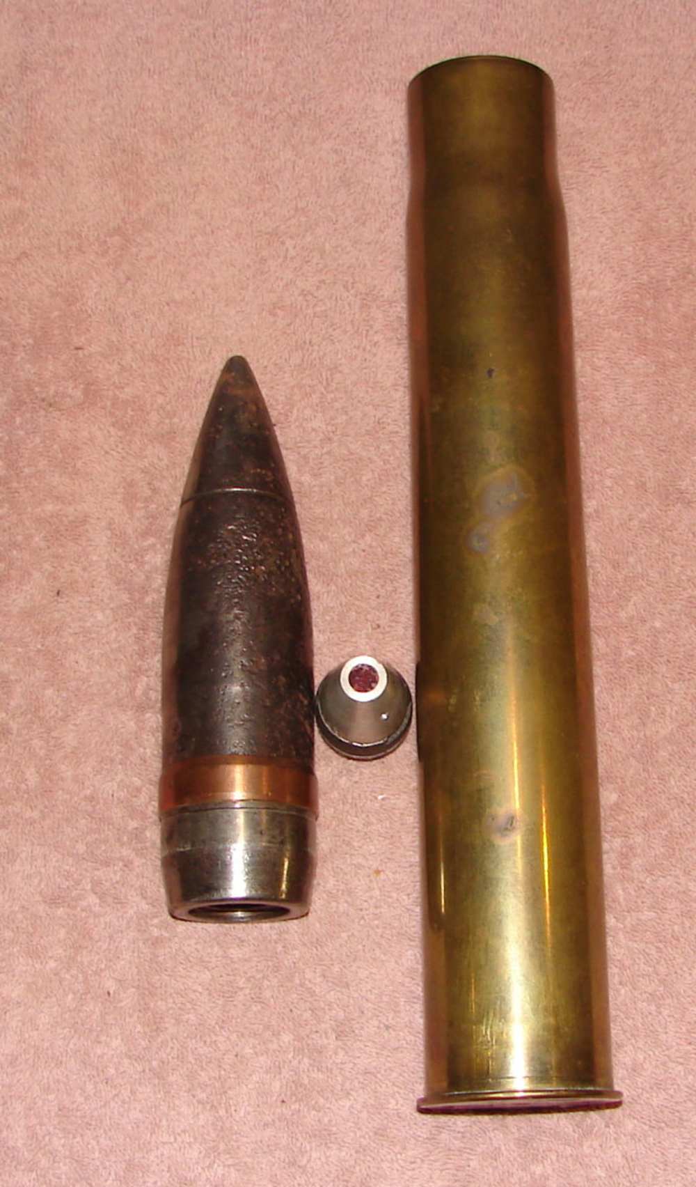 Soviet Russian 45mm X 310R HE Anti-Tank Round W/Base Fuse WW2 INERT-img-4