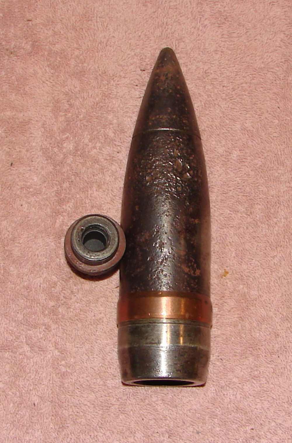 Soviet Russian 45mm X 310R HE Anti-Tank Round W/Base Fuse WW2 INERT-img-5