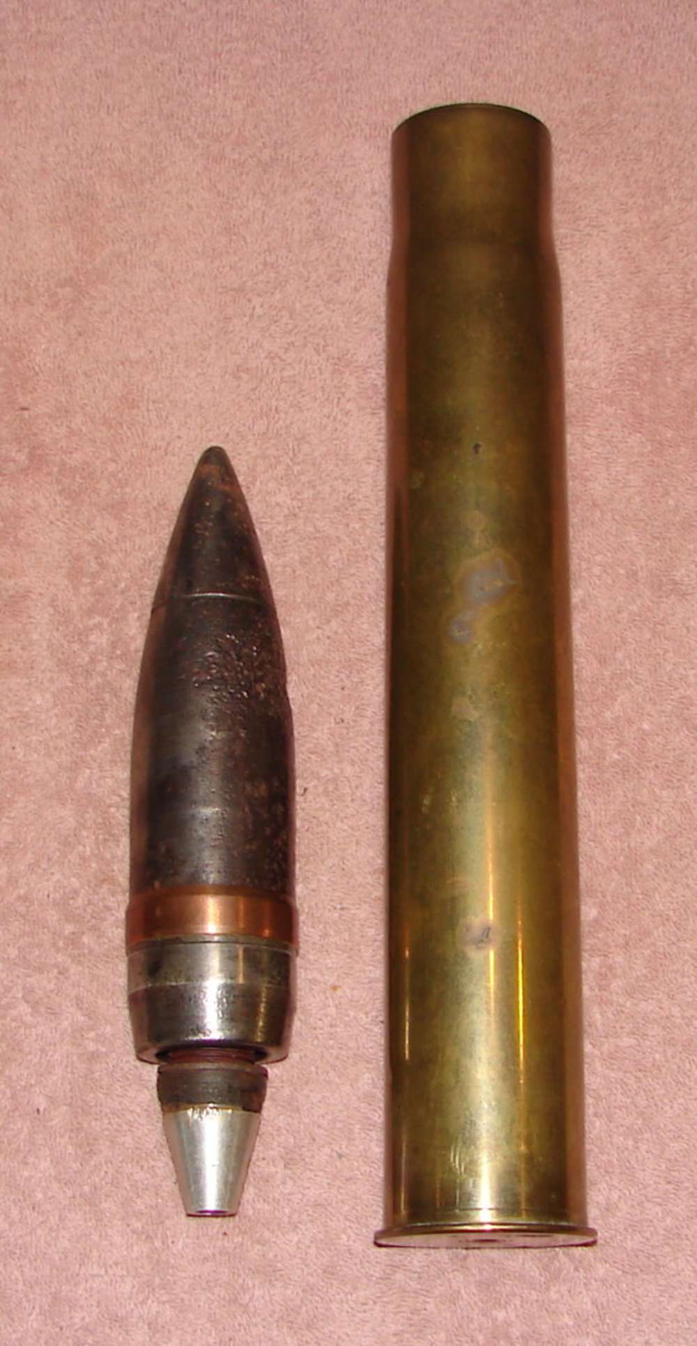 Soviet Russian 45mm X 310R HE Anti-Tank Round W/Base Fuse WW2 INERT-img-3