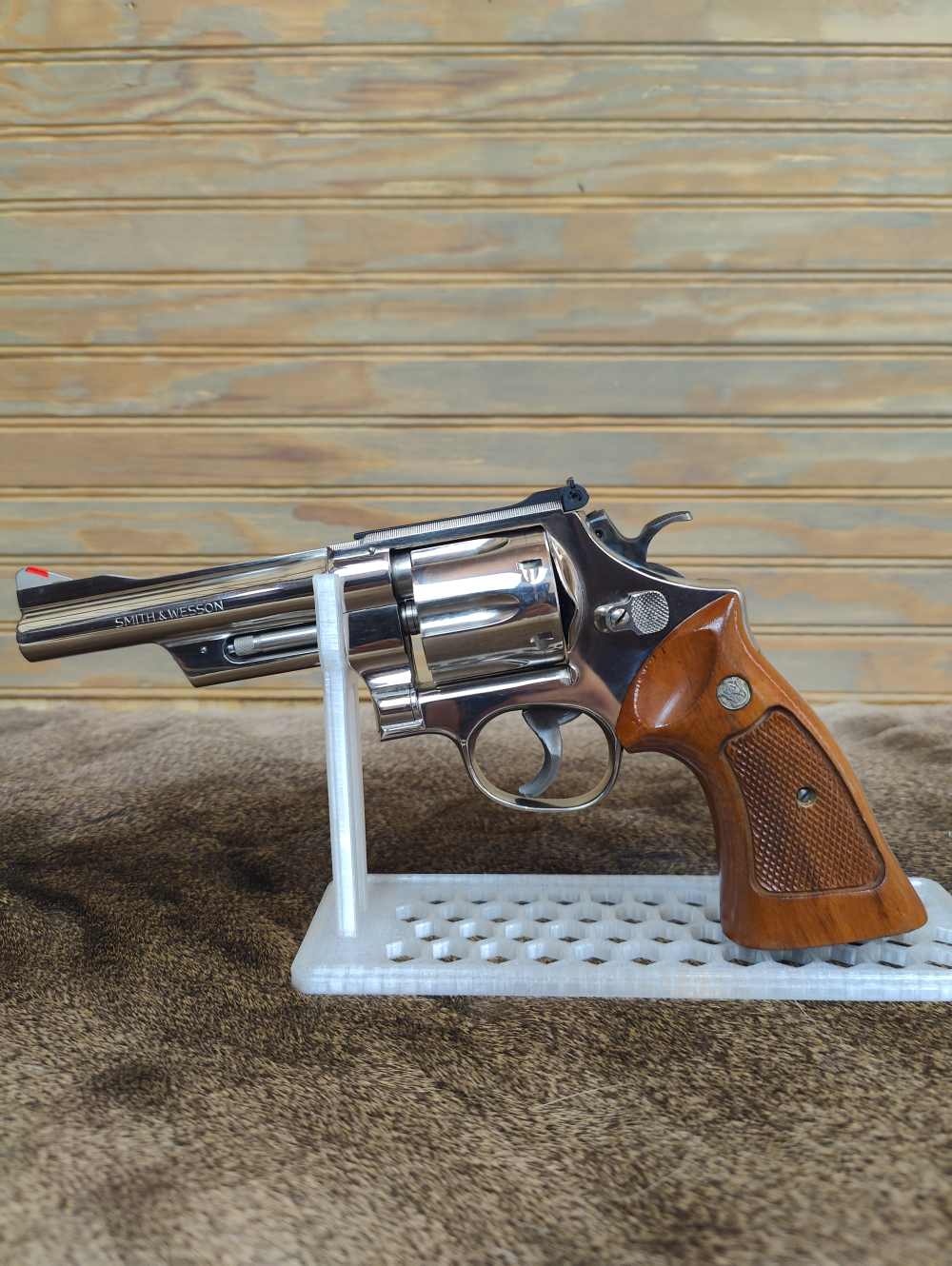 Smith & Wesson Model 27-2, Nickel, .357 Magnum, 5" Barrel, Mfg. 1977-1978-img-2