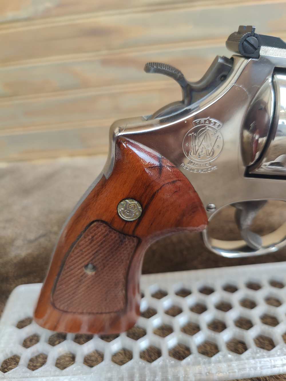 Smith & Wesson Model 27-2, Nickel, .357 Magnum, 5" Barrel, Mfg. 1977-1978-img-7